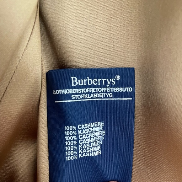 Burberry 100% Cashmere Brown Trench Coat - Picture 6 of 8